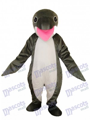 Grey Penguin Mascot Adult Costume