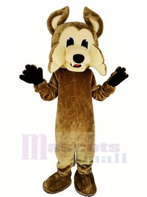 Brown Coyote Mascot Costume Wolf Animal