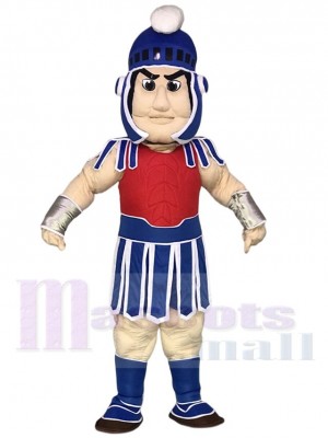 Blue Spartan Trojan Knight Sparty with Red Chest Mascot Costumes 