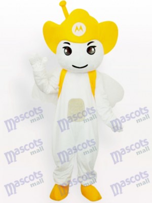 Yellow Moto Angel Party Adult Mascot Costume