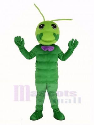Green Worm Mascot Costume Animal