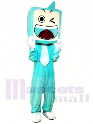 Green TV Set Mascot Costume