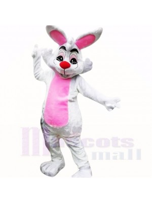 Smiling Glasses Easter Bunny Mascot Costumes Cheap