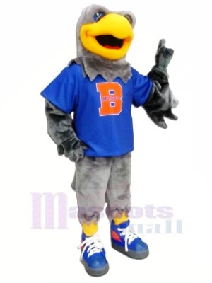 Hawk with Blue T-shirt Mascot Costumes Animal