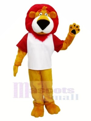 Red Hair Lion Mascot Costumes Cartoon	