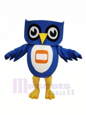 Lovely Blue Owl Mascot Costume Cheap	