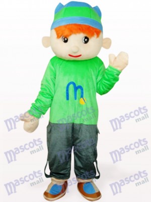 Cute Blue Doudou Boy Cartoon Adult Mascot Costume