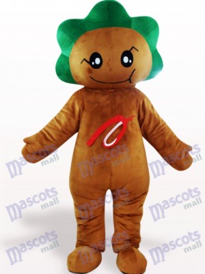 Deep Brown Leaf Flower Plant Adult Mascot Costume