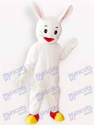 White Easter Bunny Rabbit Animal Adult Mascot Costume