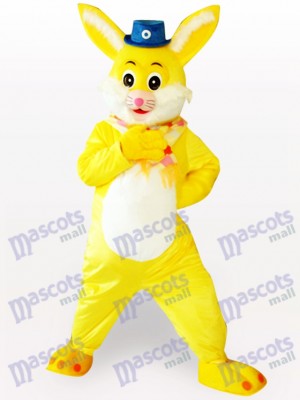 Easter Yellow Rabbit Animal Adult Mascot Costume