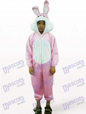 Easter Pink Rabbit Open Face Kids Animal Mascot Costume