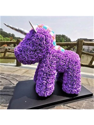 Purple Unicorn Flower Unicorn Best Gift for Mother's Day, Valentine's Day, Anniversary, Weddings and Birthday