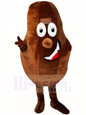 Cocoa Bean Mascot Costume Cartoon