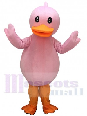 Pink Duck Mascot Costume Pinky Ducky Mascot Costume