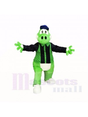 Sport Dinosaur with Blue Shirt Mascot Costumes Cartoon