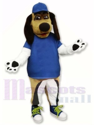 Beagle Dog with Blue Hat Mascot Costumes Animal	