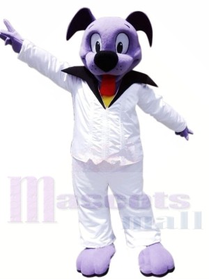Cute Purple Dog Mascot Costumes Animal