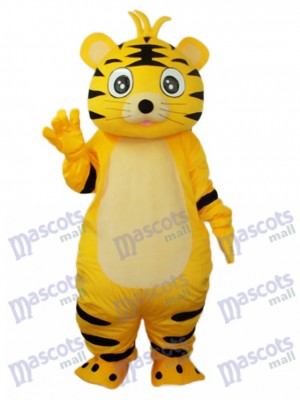 Small Yellow Tiger Mascot Adult Costume