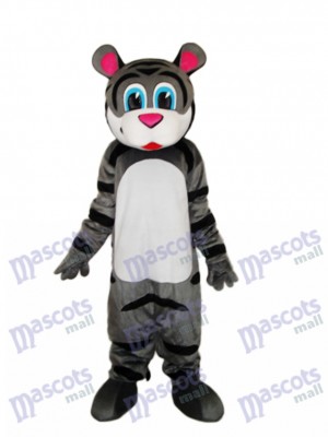 Small Gray Tiger Mascot Adult Costume