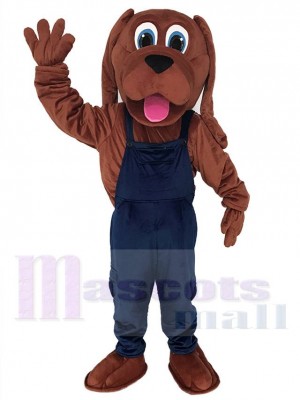 Cute Bloodhound Dog Mascot Costume