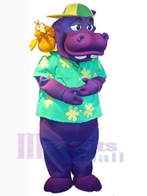 Hippo mascot costume