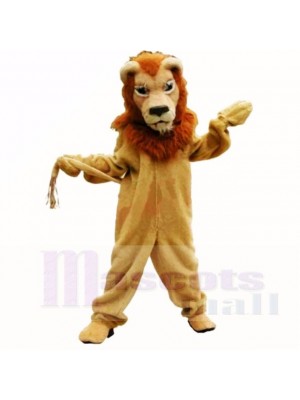 Brown Glorious Lion Mascot Costumes Adult