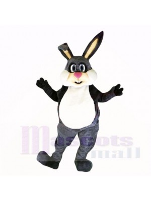 Gray Friendly Lightweight Bunny Mascot Costumes Cartoon