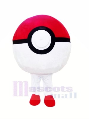 Red and White Poke Ball Mascot Costumes Cheap	