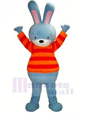 Blue Bunny Mascot Costumes Cartoon	