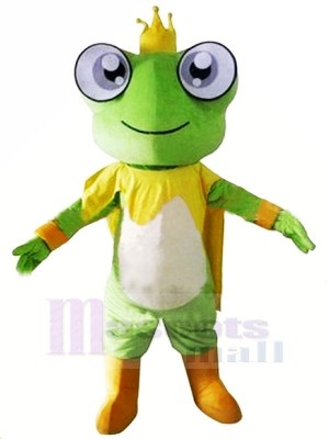 King Frog Mascot Costumes Cartoon