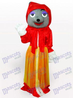 Red Wolf Adult Anime Mascot Costume