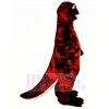 Red and Black Sally Salamander Mascot Costume	
