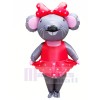 Mrs. Mouse with Red Dress Inflatable Mascot Costumes Cartoon