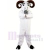 White Funny Ram Mascot Costume Adult Size Halloween 