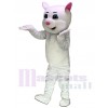 Pink Ears Kitty Cat White Mascot Costumes Cartoon