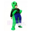 Green  Alien  ET  Carry me  Monster Inflatable Blow Up Halloween Xmas Costumes for Kids