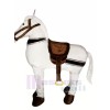 Cute White New 2 Person Horse Mascot Costume