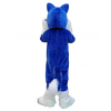 Royal Blue Husky Dog Plush Mascot Costume Animal