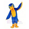 Royal Blue and Orange Falcon Mascot Costume Animal