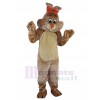 Brown Rabbit with Red Nose Mascot Costumes Animal