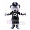 Grey Teddy Bear Mascot Costume