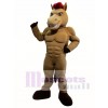 Power Brown Horse Mascot Costume