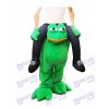  Piggy Back Frog Carry Me Sad Frog Mascot Costume Halloween Fancy Dress