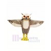 Grey Owl with Big Eyes Mascot Costumes Animal