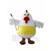 White Fat Chicken Mascot Costumes Animal