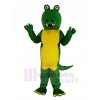 Green Crocodile With Big Mouth Mascot Costume Animal