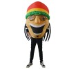 Jamaican Singer Inflatable Costume Halloween Christmas Fancy Blow up Suit for Adult Yellow Skin