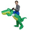 Crocodile Alligator Carry me Ride on Inflatable Costume Halloween Christmas for Adult/Kid