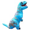 Blue Tyrannosaurus T-Rex Dinosaur Inflatable Costume Halloween Xmas for Adult/Kid