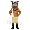 Airhog with White Scarf Mascot Costumes Animal